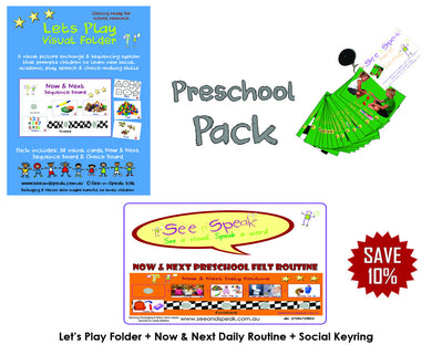 Preschool visual pack, children learning and language resources